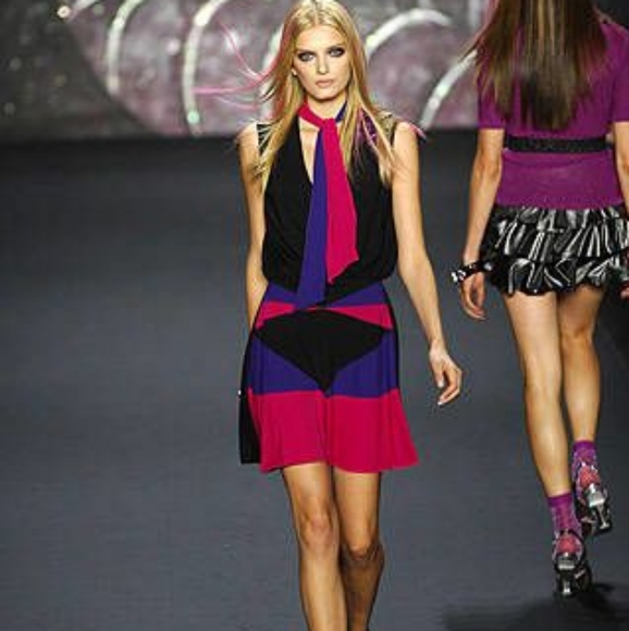Anna Sui Dresses & Skirts - Anna Sui Spring 2008 Runway Color Block Dress